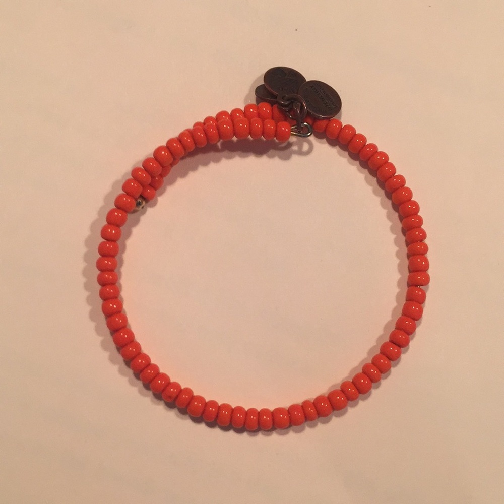 ALEX AND ANI Orange beaded Vintage 66 wrap.